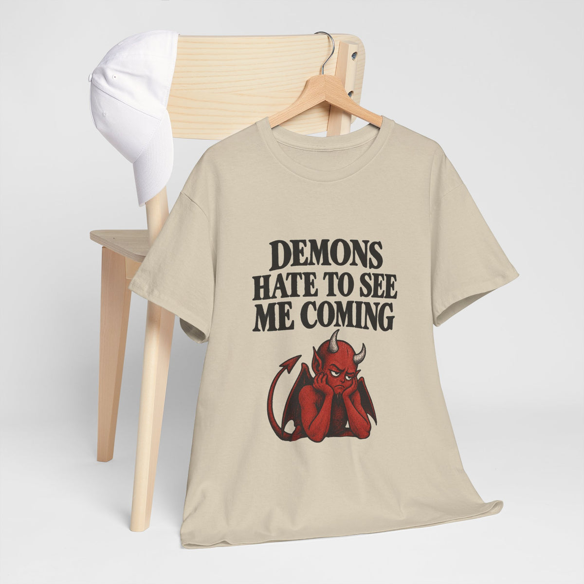 "Demons Hate to See Me Coming Funny Devil" T-Shirt