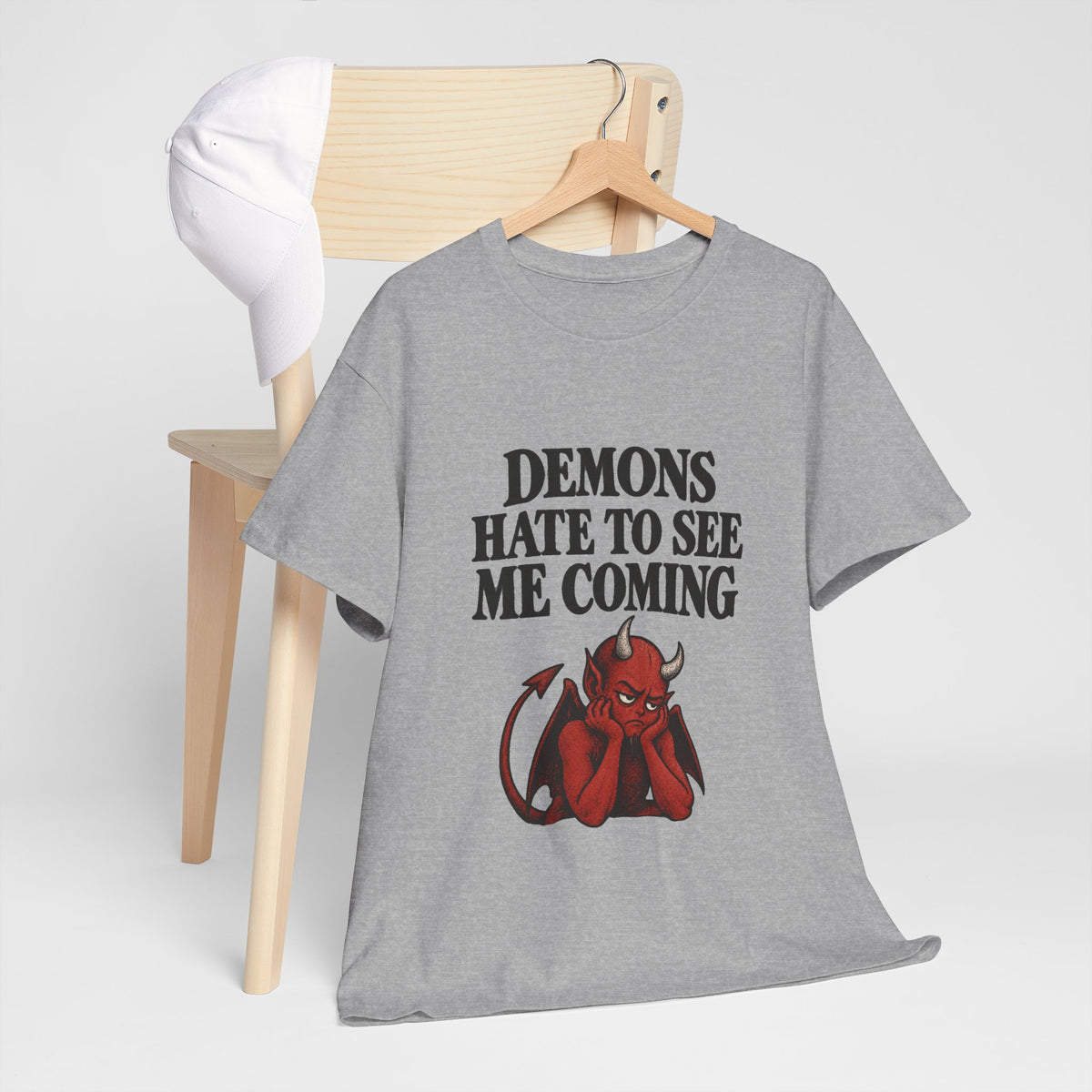 "Demons Hate to See Me Coming Funny Devil" T-Shirt
