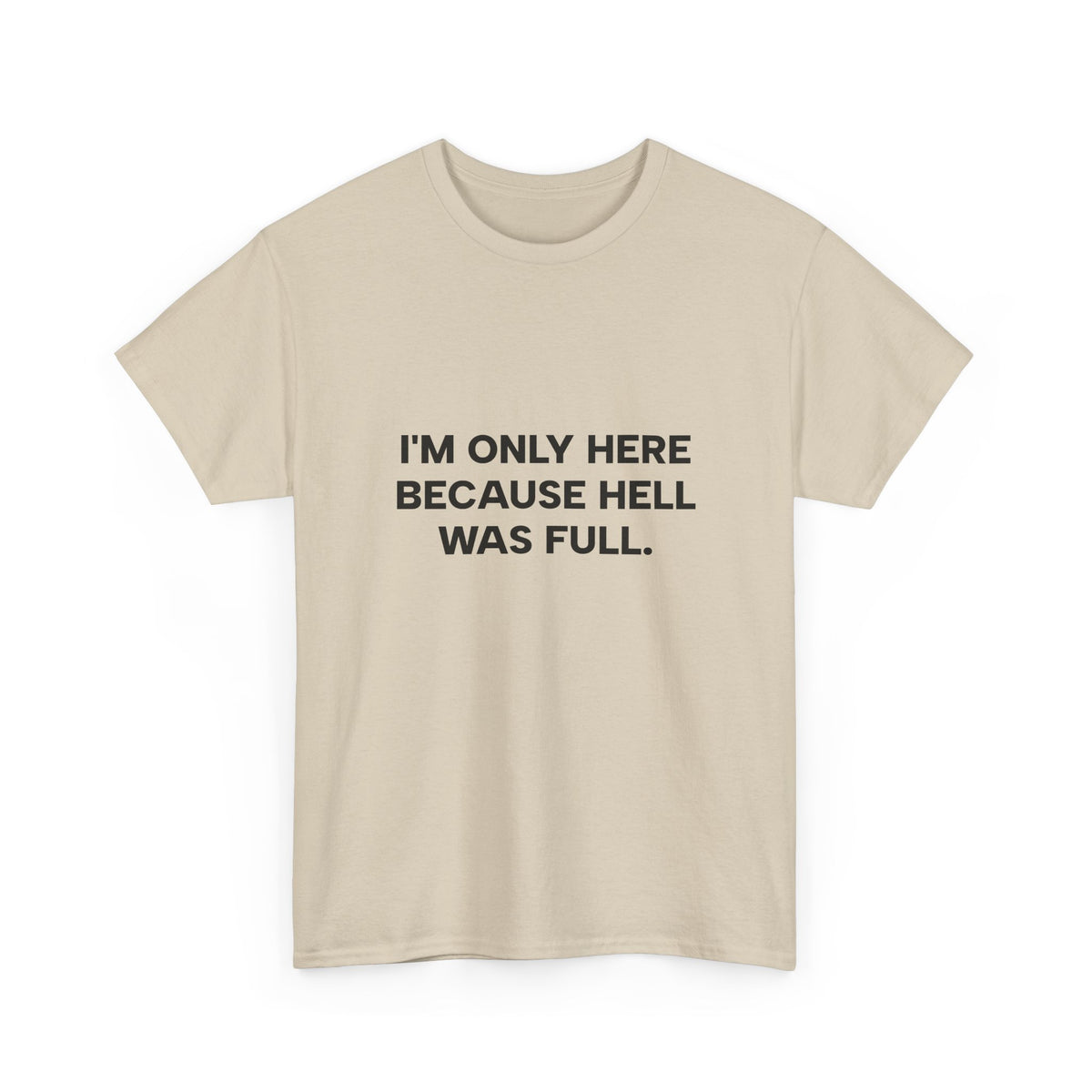 "I'm Only Here Because Hell Was Full" T-Shirt